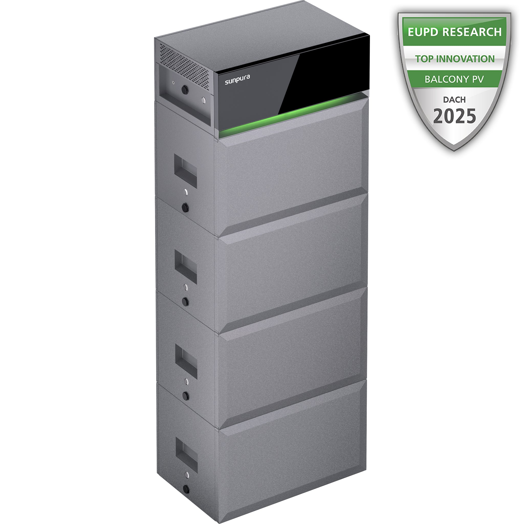 Sunpura S2400 AC Speicher 9,6 kWh mit Erweiterungsakku